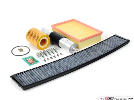 ES#2722974 - E46IN2ENEV - "Dry" Inspection II Service Kit - Includes spark plugs and all filters - add your preferred fluids for a complete service - Assembled By ECS - BMW