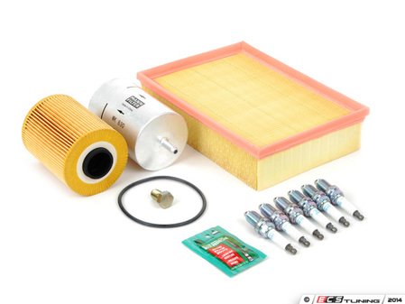 ES#2723007 - M50INS2 - "Dry" Inspection II Service Kit - Includes spark plugs and all filters - add your preferred fluids for a complete service - Assembled By ECS - BMW