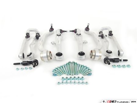 ES#2719067 - 8E0498510A -  Complete Front Control Arm Kit - Includes all front control arms and hardware - plus tie rod ends and sway bar end links! - URO - Audi