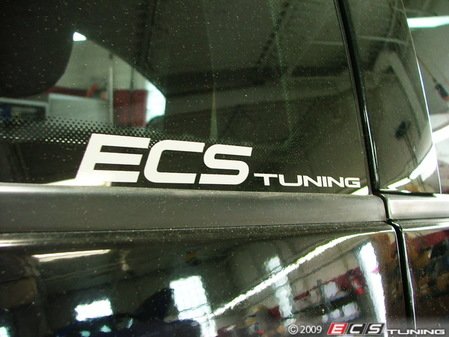 ES#263471 - ECS1.5X9WSSILVER - ECS Tuning Window Sticker-Priced Each - 1.5"x9" window sticker, Silver Metallic in color. Limit of 4 per customer - ECS - 