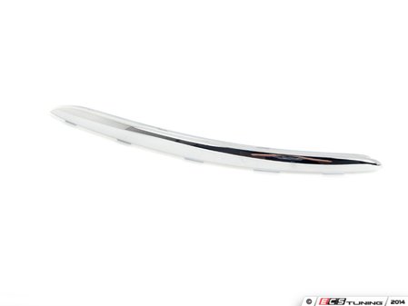 ES#6558 - 1K08072432ZZ - Chrome Decorative Strip - Left - Left chrome strip on top edge of lower fog grille for added aggression on your vehicle - Genuine Volkswagen Audi - Volkswagen