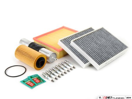 ES#2723100 - E39IN2-2dKT - "Dry" Inspection II Service Kit - Includes spark plugs and all filters - add your preferred fluids for a complete service - Assembled By ECS - BMW