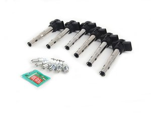 ES#2535704 - 5592KT1 - Ignition Service Kit - Includes six Karlyn coils and six NGK laser platinum spark plugs - Assembled By ECS - Audi