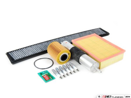 ES#2722928 - E46M3SV2KT3 -  "Dry" Inspection II Kit - Includes spark plugs and all filters - add your preferred fluids for a complete service - Assembled By ECS - 