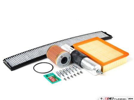 ES#2722936 - E46M3SV2KT4 -   "Dry" Inspection II Kit - Includes spark plugs and all filters - add your preferred fluids for a complete service - Genuine BMW - 