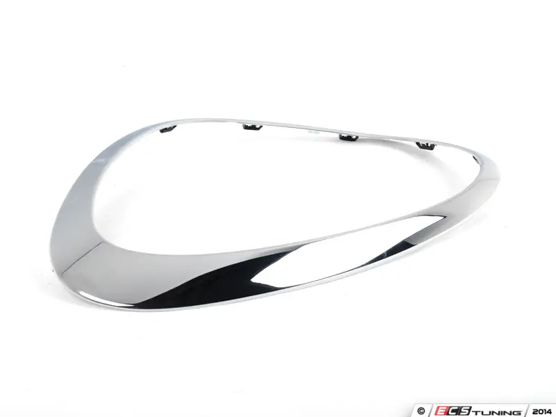 Genuine MINI - 51139813823 - Headlight Trim Ring Chrome - Driver 