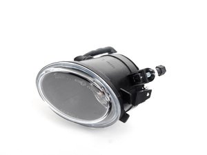 ES#2702674 - 63177894017 - Fog Lamp Assembly With Clear Lens - Left - Replace your cracked, worn, or missing fog light assemblies. Includes E46 non-M M-Tech-specific trim ring. - ZiZa - BMW