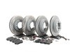 ES#2594682 - 98735140101OEKT - Front & Rear Brake Service Kit - Featuring Sebro rotors and Textar brake pads - Assembled By ECS - Porsche