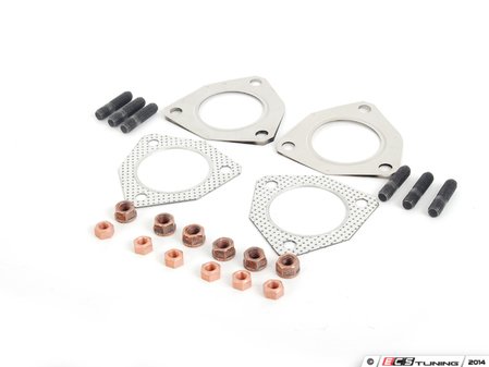 ES#2702337 - 1J1253091BB - Downpipe Installation Kit - Hardware and gaskets used when replacing your downpipe - Assembled By ECS - Volkswagen