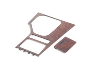 ES#86566 - 51168196963 - Center Console Trim - Vavona Wood - (NO LONGER AVAILABLE) - Trim that surrounds the shifter assembly - Genuine BMW - 