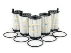 ES#2538582 - 079198405EKT5 - Oil Filter - Pack Of 5 - Stock up and save! - Mahle - Audi Volkswagen