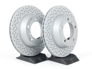 ES#2535764 - 98735240101KT - Rear Brake Rotors - Pair (299x20) - Restore the stopping power in your vehicle. - Zimmermann - Porsche