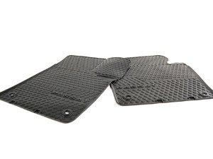 ES#345748 - 3C1061501041 - Front European All Season Rubber Floor Mats - Black - A thin profile mat designed to protect your carpet year round - Genuine Volkswagen Audi - 