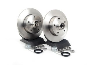 ES#1049 - ECS4-5RCONVSTG1 - Complete 4-5 Lug Conversion Kit - Plain Rotors - Rear - 226mm plain 5-lug rotors, new bearings & seals - Assembled By ECS - Volkswagen
