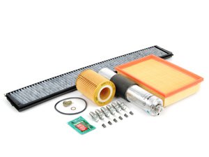 ES#2722971 - E46IN2ENLV - "Dry" Inspection II Service Kit - Includes spark plugs and all filters - add your preferred fluids for a complete service - Genuine BMW - BMW