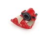 ES#7644 - 1J0615123C -  Front Brake Caliper - Left - (NO LONGER AVAILABLE) - Genuine caliper painted red - Genuine Volkswagen Audi - 