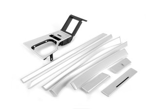 ES#2587513 - 51452695581KT1 - Matte Chrome Interior Trim Kit - (NO LONGER AVAILABLE) - Includes every matte chrome trim piece for your interior - Genuine BMW - 