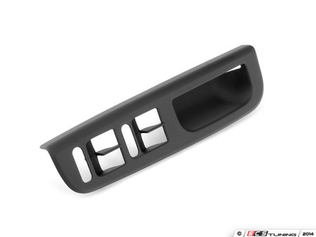 ES#9736 - 3b1867171ea94 - Grab Handle Window Switch Cover - Left (Driver) Satin Black - (NO LONGER AVAILABLE) - For 4 Door vehicles with power windows - Genuine Volkswagen Audi - 