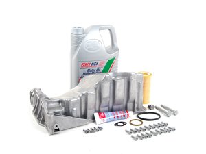 ES#2602514 - 06B103601CGKT - Oil Pan Replacement Kit - Everything required to replace your leaking pan, including the oil change - Assembled By ECS - Audi