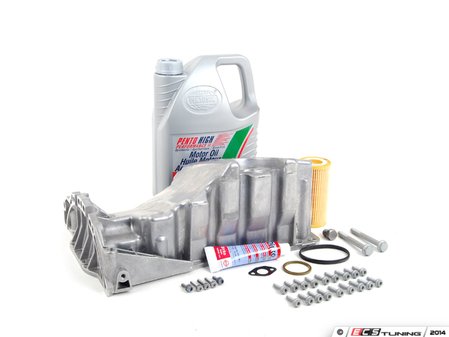 ES#2602514 - 06B103601CGKT - Oil Pan Replacement Kit - Everything required to replace your leaking pan, including the oil change - Assembled By ECS - Audi