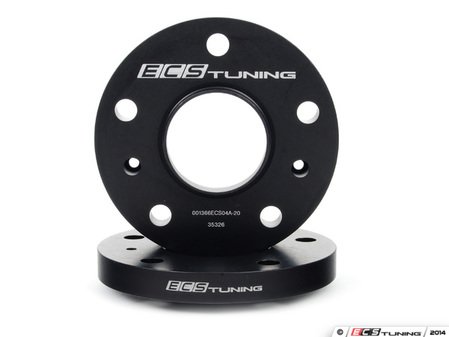 ES#2855872 - 001366ecs20KT2 - ECS Wheel Spacers - 20mm - One pair of wheel spacers without lug bolts - ECS - Audi Volkswagen Porsche