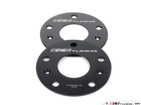 ES#2855672 - 001366ecs05KT2 - ECS Wheel Spacers - 5mm - One pair of wheel spacers without lug bolts - ECS - Audi Volkswagen Porsche