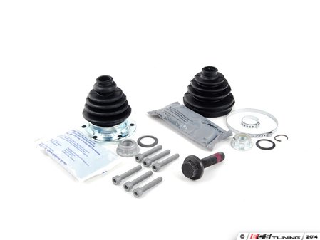 ES#2581791 - 1K0498201KT - CV Joint Installation Kit - Includes all the boots and bolts you'll need to service one driveshaft - Assembled By ECS - Volkswagen