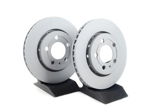 ES#483 - 8N0615601BKT1 -   Rear Brake Rotors - Pair (256x22) - Featuring "Coat Z-Anti Corrosion" coating. - Zimmermann - Audi Volkswagen