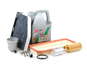 ES#2723758 - 06D115562KT6 - 40K Service Kit With Magnetic Drain Plug & Aluminum Oil Filter Housing - Everything you need to perform the recommended 40k mile service & upgrade your oil filter housing and drain plug - Assembled By ECS - Audi