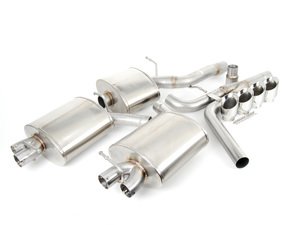 ES#2587435 - CB100049A - 3" RSC Cat-Back Exhaust - Dual Exit Quad Tips (SS Polished Tips) - (NO LONGER AVAILABLE) - Stainless steel cat-back exhaust system with SS polished tips - APR - 