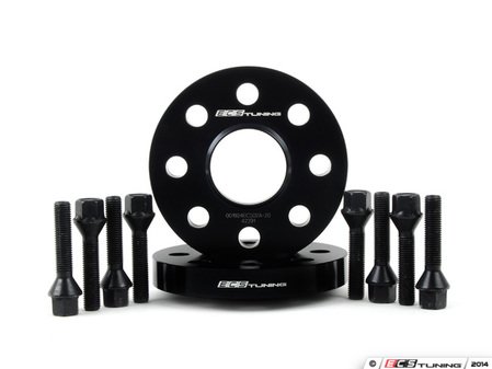 ES#2723075 - 01924ECS02A20KT1 - ECS 20mm Wheel Spacers & ECS Conical Seat Bolt Kit - Aluminum wheel spacers & steel wheel bolt kit made specifically for your MINI's 4x100 bolt pattern - ECS - MINI