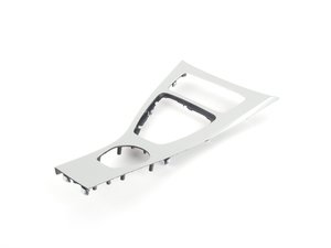 ES#82638 - 51166982446 - Center Console Trim - Fine Brushed Aluminum - (NO LONGER AVAILABLE) - Located around the shifter base - Genuine BMW - 