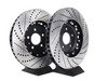 ES#4123 - 8E0601K301T2PXS - Front & Rear Cross Drilled & Slotted 2-Piece Brake Rotor Set - Direct bolt on lightweight 2-piece replacement rotor kit - ECS - Audi