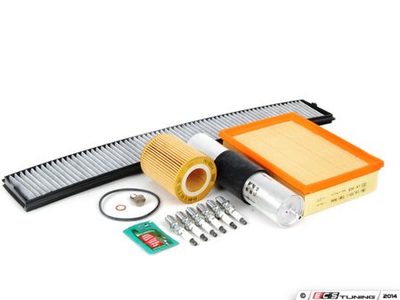 ES#2722975 - E46IN2ENEV - "Dry" Inspection II Service Kit - Includes spark plugs and all filters - add your preferred fluids for a complete service - Genuine BMW - BMW