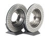 ES#2594687 - 98735140101ROEKT - Rear Brake Service Kit - Featuring Sebro rotors and Textar brake pads - Assembled By ECS - Porsche
