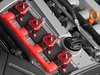 ES#2713393 - 002598ECS03KT - 2.0T Coil Pack Conversion Kit - Stage 2 - Includes wrinkle black conversion plate -w- red 2.0T coils and red hold down kit - ECS - Audi Volkswagen