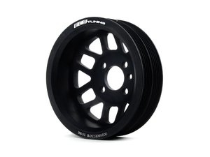 ES#3184669 - 002480ECS01 - ECS Lightweight Crank Pulley - Black - Less rotational mass means more power - ECS - Audi Volkswagen