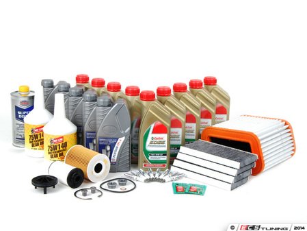 ES#2723122 - E965KTISP2bKT - Inspection II Service Kit - Includes all required parts to service your BMW including TWS Edge Professional oil and filters - Assembled By ECS - BMW