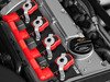 ES#2713392 - 002598ECS04KT - 2.0T Coil Pack Conversion Kit - Stage 2 - Includes wrinkle black conversion plate -w- red 2.0T coils and silver hold down kit - ECS - Audi Volkswagen