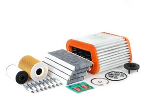 ES#2723149 - E965KTISP2dBKT - "Dry" Inspection II Service Kit - Includes spark plugs and all filters - add your preferred fluids for a complete service - Assembled By ECS - BMW