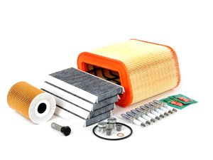 ES#2723147 - E965INSPd2Kt - "Dry" Inspection II Service Kit - Includes spark plugs and all filters - add your preferred fluids for a complete service - Assembled By ECS - BMW
