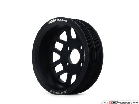 ES#2724144 - 003135ECS01B - ECS Lightweight Crank Pulley - Black - (NO LONGER AVAILABLE) - Less rotational mass means more power - ECS - 