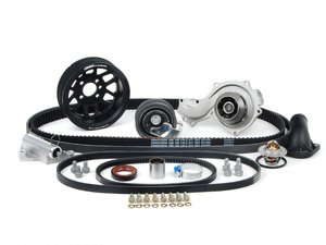 ES#5593 - 058198479v2lwblk - Ultimate Timing Belt Kit - With Lightweight Crank Pulley - Featuring ECS Tuning's lightweight crank pulley - Assembled By ECS - Audi Volkswagen