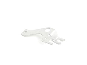 ES#437455 - 8E0615133F - Front Brake Line Securing Bracket - Left - Attaches to the caliper to secure the brake hose - Genuine Volkswagen Audi - Audi