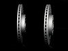 ES#2167540 - 1K0615301AAKT12 -  Front Cross Drilled & Slotted Brake Rotors - Pair (312x25) - (NO LONGER AVAILABLE) - Featuring GEOMET protective coating. - ECS - Audi Volkswagen