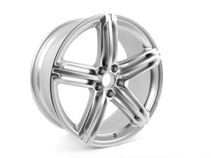 ES#2600598 - 8R0601025BJ - 20" Triple 5-Spoke Wheel - Priced Each - 20"x8.5" ET33 5x112 Silver - Genuine Volkswagen Audi - Audi