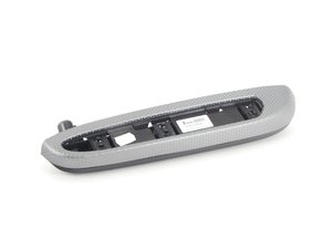 ES#112751 - 51437895399 - Aluminium Armrest - Rear Left - Schwarz/Cube Si - For coupe models only - Genuine BMW - BMW