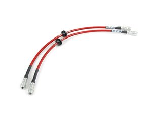 ES#3477610 - 025327ECS02 - Exact-Fit Stainless Steel Brake Lines - Front - DOT-compliant kit to improve pedal feel in your vehicle. - ECS - Audi Volkswagen