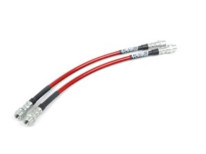 ES#3449975 - 024680ECS01 - Front Exact-Fit Stainless Steel Brake Lines  - Front set of DOT-compliant lines for an improved pedal feel - ECS - Audi