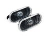 ES#5454 - ECSSMKrough - Rough Style Side Marker Set - Smoke - (NO LONGER AVAILABLE) - Bumper and fender mounted smoked side markers with amber bulbs - ECS - 